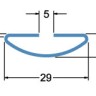 ролики для сдвижного фальца (0,5-1,5 мм) на RAS 22.07 - исполнительные размеры фальц-рейки для сдвижного фальцевого соединения